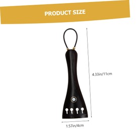 Kisangel 1 Set Durable Ebony Violin String Board Replacement Tailpiece Accessory for Enhanced Sound Lightweight Design for Violin Lovers