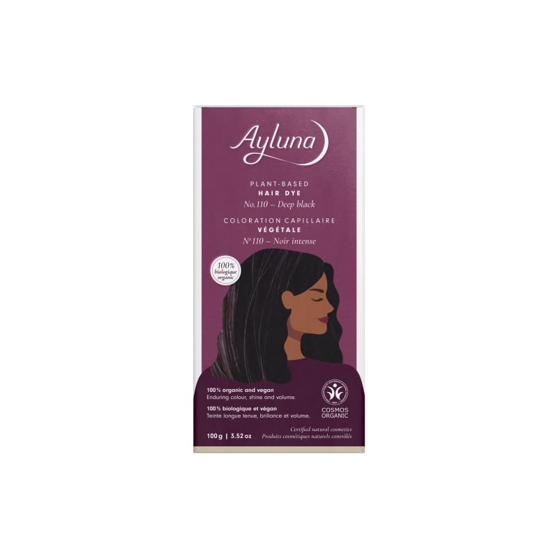 Ayluna Plant hair colour, jet black (1 x 100 g)