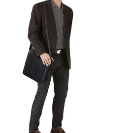 STILORD 'Lars' Vintage Messenger Bag Men for 13,3 inches Macbooks Cross Body Bag Vertical Satchel for A4 Documents Genuine Leather, Colour:Black