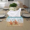 ZDCUSTOM Beach Starfish Tissue Box Cover Rectangle Decorative Tissue Box