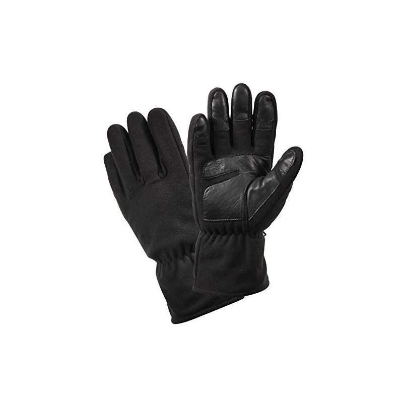 Rothco Microfleece All Weather Gloves, Black, Large