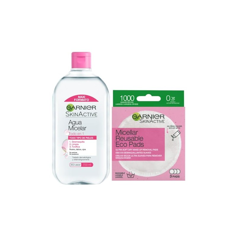 Garnier, Kit Skin Active Micelar Todo En 1 700Ml +