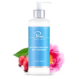 Pure Daily Care- Limpiador en gel Natural Balance (8 oz) Limpiador diario suave y refrescante de grado clínico Clean Beauty