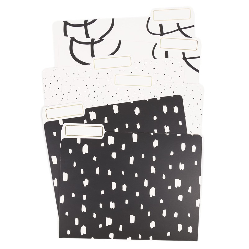 U Brands Artistic Elements File Folders, Office Supplies, 1/3-Cut Tabs