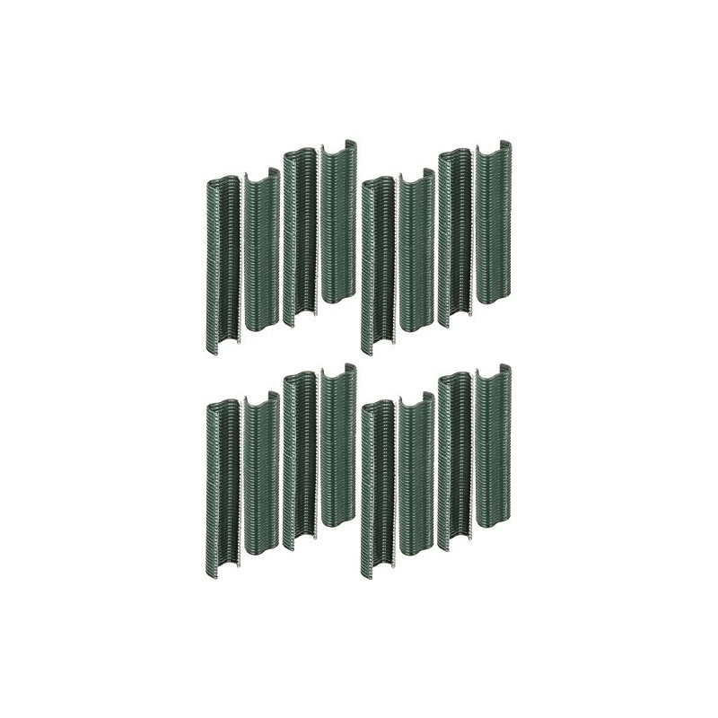 Alberts 531195 Wire Clips Zinc Phosphated Green Plastic-Coated Width 22