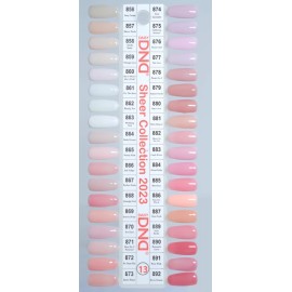 DND DUO GEL - SHEER COLLECTION - 867 PERFECT NUDE -  GEL NAIL POLISH SET