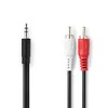 Nedis Mach or 3.5mm Stereo Audio Cable - 2x RCA