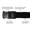 1.25 Inch Nylon Web Belt with Adjustable Buckle, Unisex (XXX-Large,