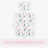 5 Piece Baby Bedding Duvet Pillow with Covers & Jersey