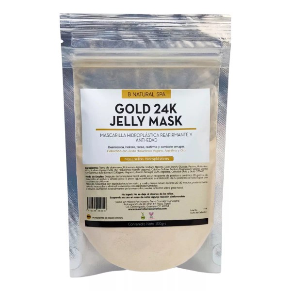 B. Natural Spa 1 Kilo Masc Hidro-plástica Gold 24k Reafirmante