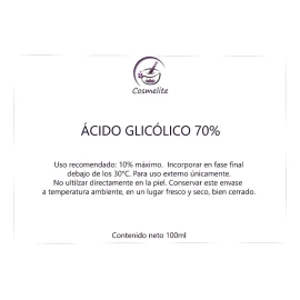 Cosmelite Ácido Glicolico 70% 100gr