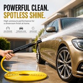 Adjustable Car Wash Water Gun for Outdoor Cleaning – Stainless Steel Spray Nozzle for Cars, Garden & Patio
