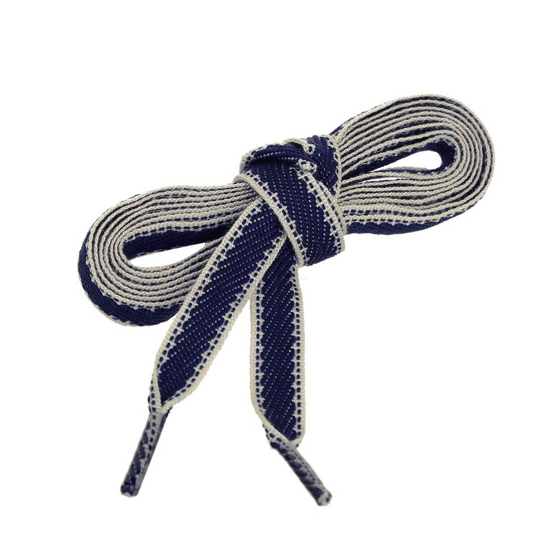 Allegra K Stripe Canvas Shoelaces, Flat Shoelaces, Shoe Laces, Flat