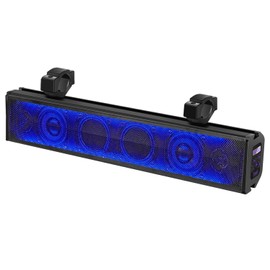 25" UTV Sound Bar Bluetooth Waterproof with RGB Lighting, Bluetooth Speaker with IP65 Waterproof, 500W Amplified Sound, Universal Mounting for ATV, Golf Cart, Polaris RZR, Can-Am