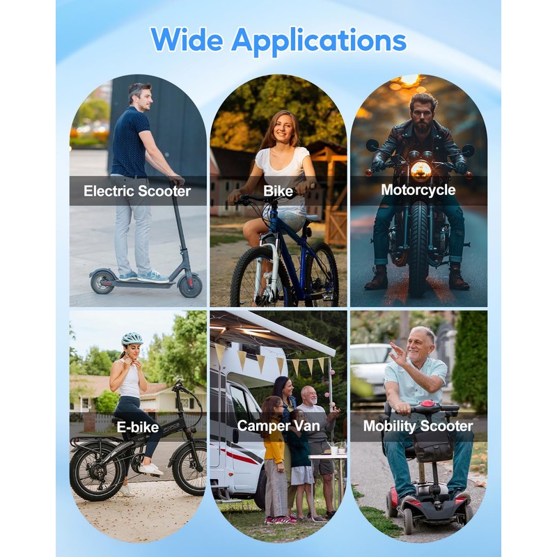 Cruxer Bike Alarm Remote Motion Sensor System, Motorcycle Alarm with