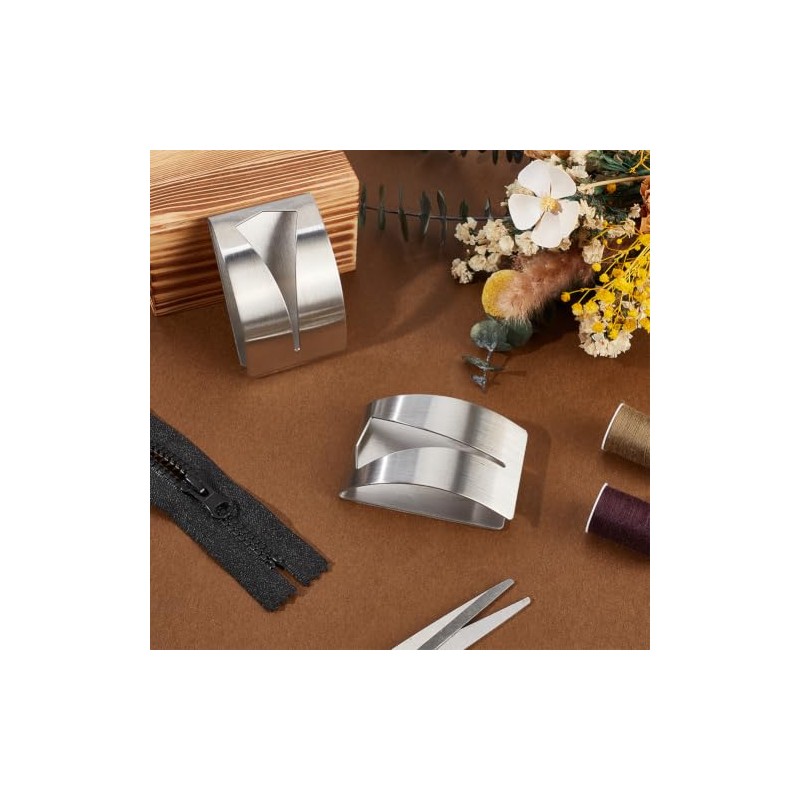 UNICRAFTALE 2Pcs Zipper Jig Tool Stainless Steel Zipper Jig Helper