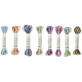 Takagi Fiber Panami Metallic Yarn Petite Assorted Set Ruby 8 Colors 8-PR