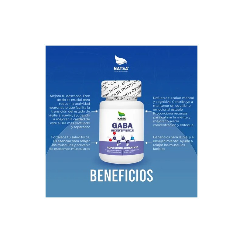 Gaba 60 Cápsulas, Calidad Premium Sabor N/a