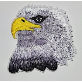 Bald Eagle Head Embroidered Patch