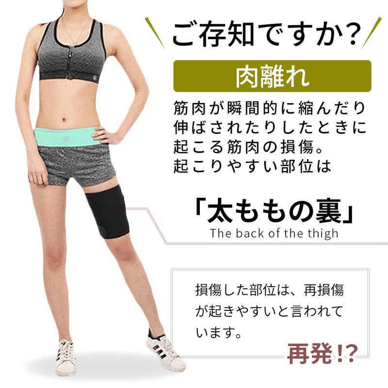 sapolus Thigh Supporter, Effective, Thigh Supporter, Compression, Fixed, Muscle Training,