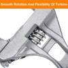 HARFINGTON Adjustable Plumbers Wrench 2.68" Large Opening Wide Jaw Short