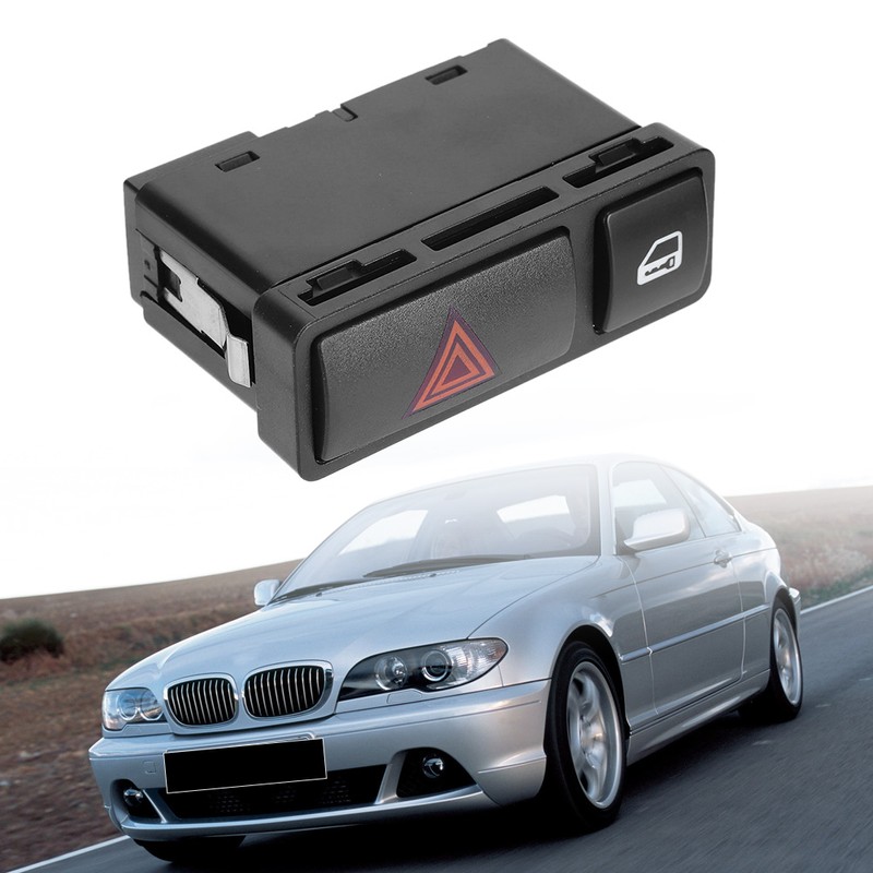 Hazard Warning Flasher Door Lock Switch 61318368920 Fit for E46