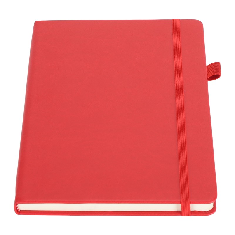 A5 Lined Notebook Portable PU Leather Hardcover Notebook with Elastic