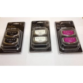 AUTOBAN's  POLARIS COLECTION 2 PIECES POLARIS SEAT BELTS STOPPERS WITH CRYSTALS AP-15 SBS