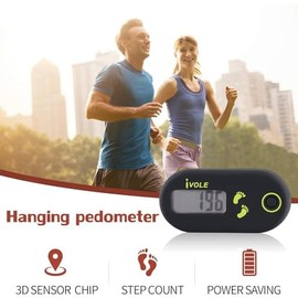 TaimeiMao Pedometer for Walking, Mini Electronic Pedometer, 3D Pedometer Clip, Portable Digital Pedometer, Fitness Tracker for Walking, Running, Hiking, Sports, Training Accessories