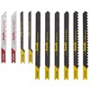 KWB 10-PIECE U-SHAFT JIGSAW BLADE SET - UNIVERSAL SET FOR