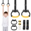 LYPPUL Gymnastics Rings for Kids, Home Exercise Rings,Fitness Children Trapeze