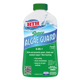 HTH 67032 Super Algae Guard Swimming Pool Algaecide Cleanser, 1 qt
