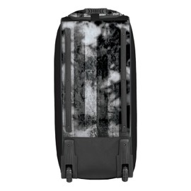 Boombah Brute Rolling Bat Bag 2.0-35" x 15" x 12-1/2" - USA Old Glory Black Ops Black/Charcoal/White - Holds 4 Bats and Room for Gear - Wheeled Bag