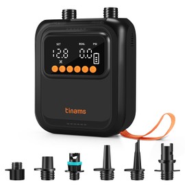 20PSI High-Pressure Electric SUP Pump with Auto Shut-Off, 13500mAh Battery & 12V Car Power, Portable Air Pump for Paddle Boards, Kayaks, Inflatables (20PSI Rechargeable)