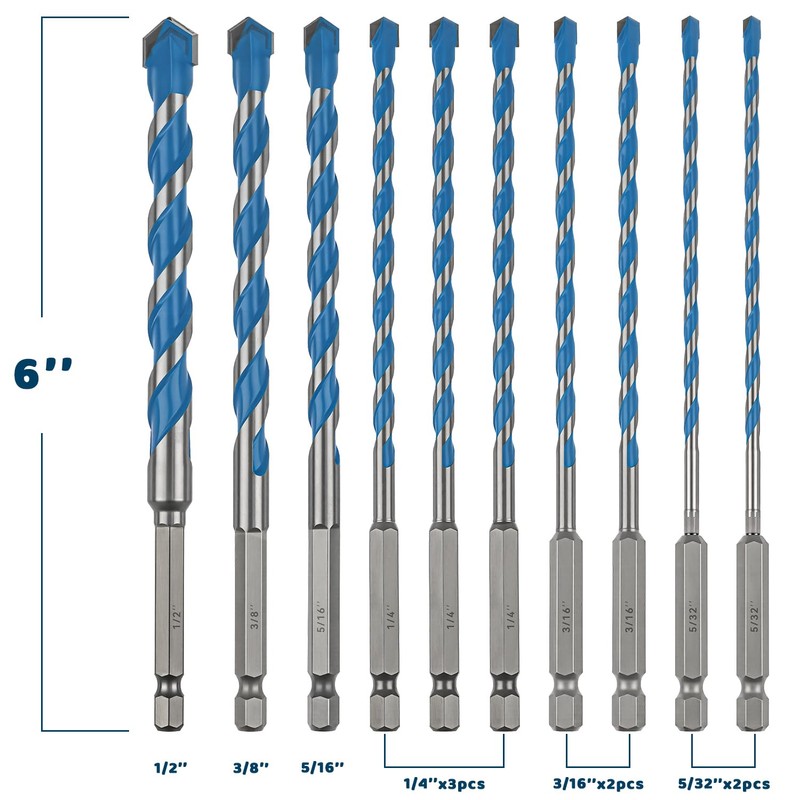 Concrete Carbide Drill Bits, Professional Hex Shank Masonry Drill Bit