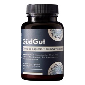 Güdgut Gudgut Citrato De Magnesio + Cúrcuma + Piperina 60 Cápsulas