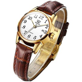 Women's Watch, Blue, Stylish, Wristwatch, Waterproof, Ultra Thin, Women's, Leather Belt, Brand, Leather, Analog, Small, Simple Dial, Easy to See Fashion, Thin, Lightweight, High School Student Watch