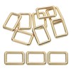 PATIKIL Flat Metal Rectangle Rings 3/4" / 19mm, 8 Pcs