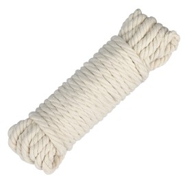 Macrame Yarn, 10 mm Cotton Rope, Thick Cotton Cord, 10 Metres, for DIY Crafts, Wall Hanging, Plant Hanger, Gardening