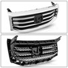 Partsflow Front Upper Grille Grill Assembly Chrome Trim Silvery And