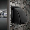 4 inch Black Dryer Vent Exhaust Hood Wide Mouth Cap