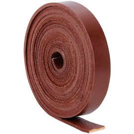 GORGECRAFT 12.5mm x 2m Flat Leather Cord Full Grain Buffalo Leather Strap 2mm Thick Cowhide Strips Braiding Thread Rope for Bracelets Necklace Jewelry Making Belts Boot Lace DIY Crafts, Coconut Brown