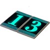 House Numbers Phosphorescent Hand Painted Italian Ceramic Roman Design Tile