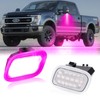 POPMOTORZ Pink Purple LED Side Mirror Puddle Lights Under Mirror