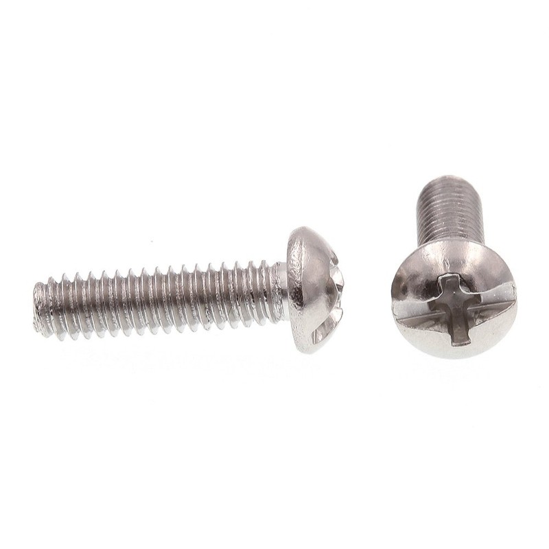 Prime-Line 9003550 Machine Screw, Round Head, Slotted/Phillips Combo, #8-32 X