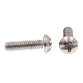 Prime-Line 9003550 Machine Screw, Round Head, Slotted/Phillips Combo, #8-32 X 5/8 in, Grade 18-8 Stainless Steel, Pack of 25