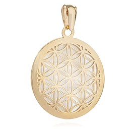 NKlaus 8ct Yellow Gold Tree of Life Small Pendant Necklace, Yellow Gold