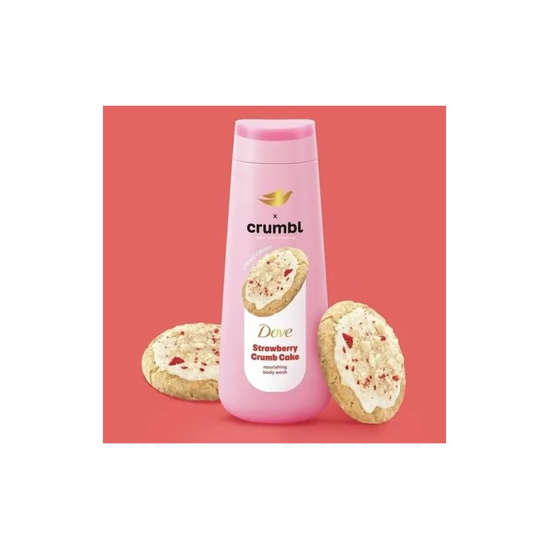Sabonete Corporal Dove Crumbl Bolo Morango Com Farofa 591