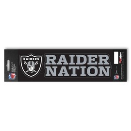 Fanmats 61389: Las Vegas Raiders 2 Piece Team Slogan Decal Sticker Set