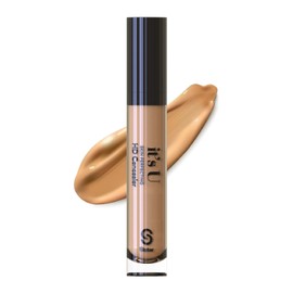 Sistar it's U Skin Perfecting HD Concealer Full Coverage Lightweight Long Lasting Correcting Liquid Contour Cover Masker Makeup 5 ml / 0.17 fl. oz (Honey Beige)